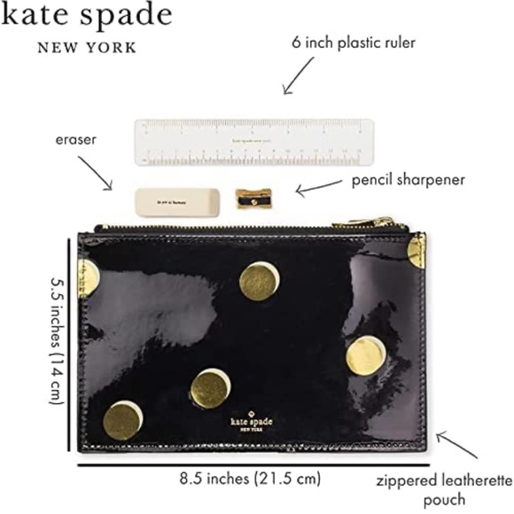 Kate Spade Scatter Dot Pencil Pouch - Picture 3 of 5